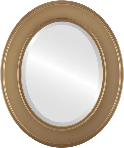 Miniatura 13 de ovalandroundmirrors. com Oval Espejo biselado en un estilo Montreal champaña Oro marco
