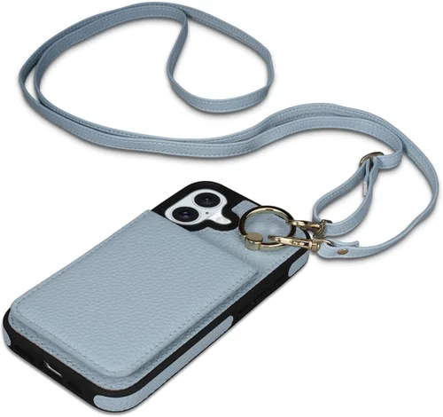 Miniatura 46 de Funda para iPhone 14 Pro Max de 6.7'', Funda Cartera Cruzada Desmontable con Ranuras para Tarjetas con Bloqueo RFID, Soporte de Anillo de 360°