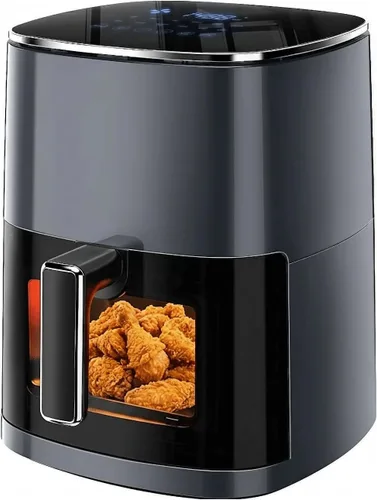 Freidora de aire de 6.34 cuartos de galón con ventana transparente, horno freidora de aire 12 en 1, freidora de aire cuadrada, freír con aire, asar,