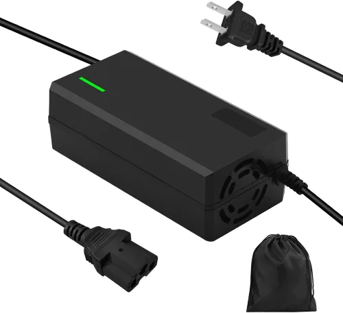 Miniatura 14 de Cargador súper rápido de 54.6V 3A / 5A para batería de litio de 48V, 7 tipos de enchufes para elegir, no necesita adaptador, más seguro. Compatible