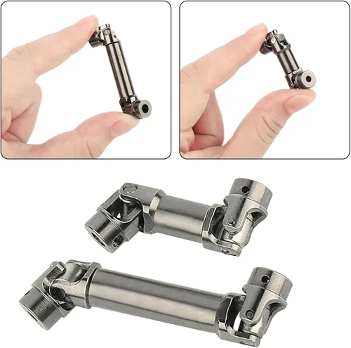 Miniatura 2 de 2 unids acero inoxidable eje de transmisión de acero delantero trasero eje central para TRX4M Defender 1/18 RC Crawler Upgrade
