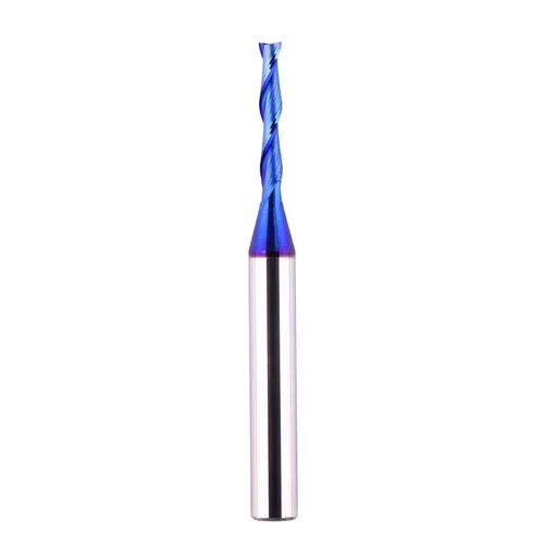Brocas de enrutador en espiral cortadas hasta 1/8 de pulgada de diámetro de corte de 1/4 de pulgada de mango de carburo sólido con recubrimiento