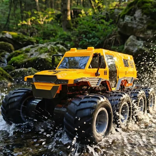 Miniatura 7 de KB KAIBO 2 Batería 8WD Coches RC para Niños de 8 a 12 años, Camión RC Anfibio Todo Terreno 2.4G Fuera de Carretera, Barco de Control Remoto, Los