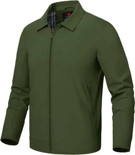 Miniatura 23 de Rdruko Chaquetas ligeras para hombre Cortavientos de primavera y otoño Chaquetas ligeras Casuales y elegantes con bolsillos