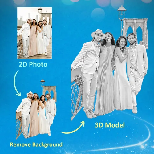 Miniatura 5 de HAN'S LASER Foto de cristal 3D personalizada, rectangular dentada, para el día de San Valentín, aniversario, cumpleaños, regalos para parejas
