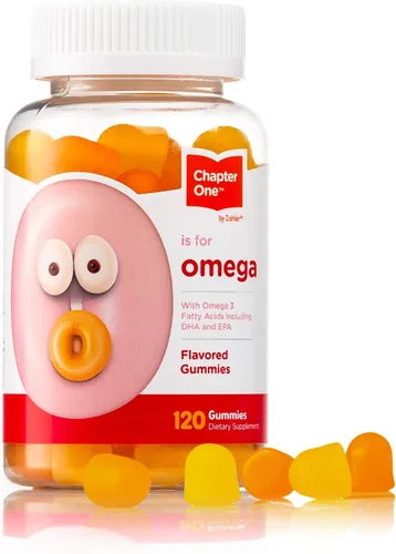 Chapter One - Gomitas Omega, gran sabor para niños, certificadas Kosher (120 gomitas saborizadas)