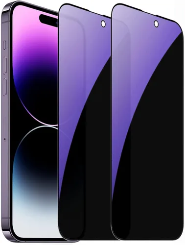 Miniatura 14 de Paquete de 2 protectores de pantalla anti-espía de vidrio templado de privacidad para iPhone Xs Max/iPhone 11 Pro Max, película antiespía, dureza