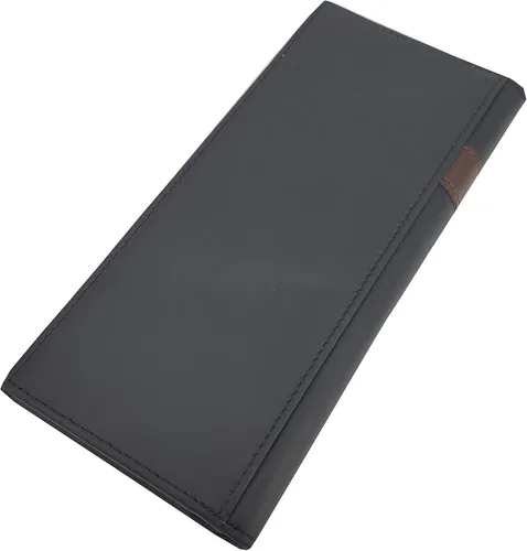 Miniatura 3 de Janhooya Cartera vaquera occidental con bloqueo RFID para hombre Negro Star Black Cartera RFID