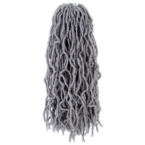 Miniatura 41 de Niseyo Rastas de pelo sintético de ganchillo de 24 pulgadas, 6 paquetes de extensiones de cabello sintético lacio de ganchillo largo
