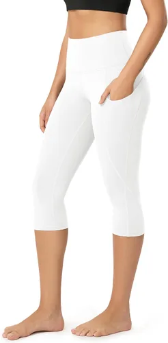 Miniatura 159 de ODODOS - Leggings capri de cintura alta para mujer con bolsillos, control de abdomen, no se transparentan, para entrenamiento atlético, running
