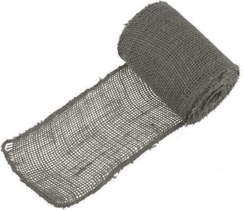 Miniatura 9 de JubileeYarn - Cinta de yute de arpillera para manualidades, 5.5 pulgadas x 10 yardas, color negro, 1 rollo