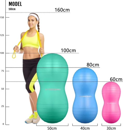 Miniatura 6 de pelota con forma de cacahuate, no se rompe, asiento activo para niños, para trabajo de parto, terapia, niños con TDAH – Bola de parto ecológica