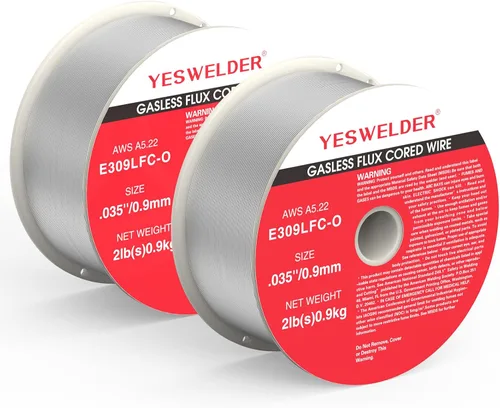 Miniatura 14 de YESWELDER Alambre sólido MIG de acero inoxidable ER308L .030 de diámetro, 2 libras, 3 paquetes de alambre de soldadura de carrete de plástico ABS