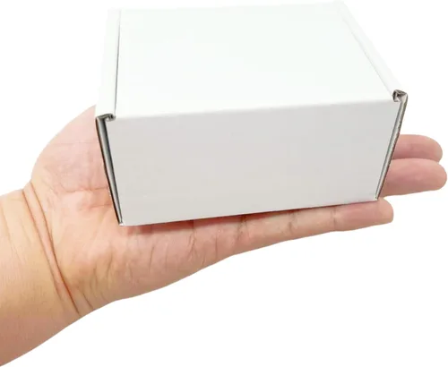 Miniatura 4 de Cajas de 4x3x2 pulgadas Czofnjesi pequeñas blancas para correo, cajas de regalo de cartón corrugado reciclables para embalaje y envío, juego de 10