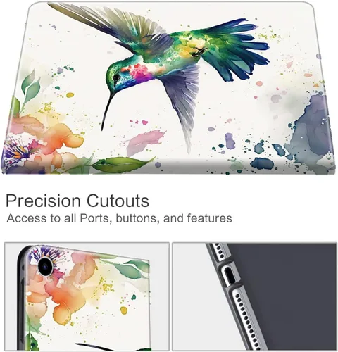 Miniatura 67 de Funda para tablet Fire 7 (12ª generación, versión 2022), delgada, a prueba de golpes, delgada, de piel sintética, con función de apagado/encendido