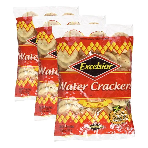Excelsior Water Crackers, 10.58 oz (Paquete de 3) (El embalaje puede variar)