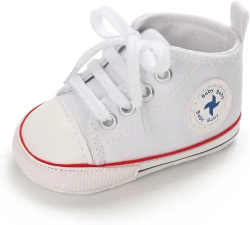 Miniatura 43 de Zapatos deportivos de lona de lona para bebés y niñas, suela antideslizante suave, suela antideslizante