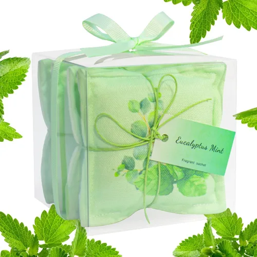 Miniatura 19 de AUCUDA Paquete de 4 bolsas perfumadas de cedro para cajones y armarios, paquetes de popurrí para ropa de mujer, almohada de malla con fragancia