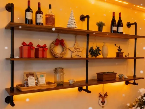 Miniatura 14 de Estantes de pared de tubería industrial con tablón de madera real, estantes flotantes de 48 pulgadas para pared, estantería de libros estilo granja