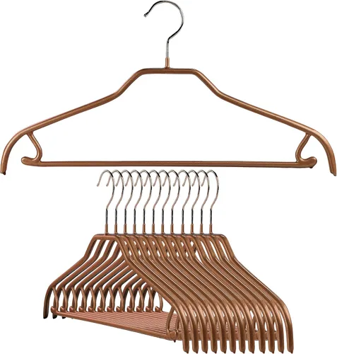 Miniatura 12 de MAWA by Reston Lloyd Silhouette Series - Percha antideslizante para ahorrar espacio con barra y gancho para pantalones y faldas, estilo 41/FRS, Negro