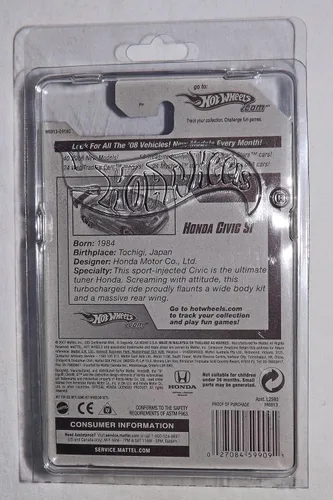Miniatura 3 de Hot Wheels 2008 047 All Stars Honda Civic SI Gold 2008 47 Escala 1:64