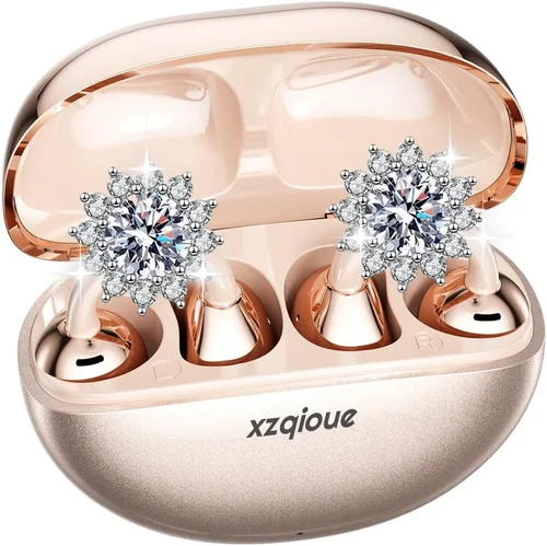 Auriculares de Clip Inspirados en Joyería, Ajuste Cómodo Auriculares Abiertos de Clip, Auriculares Inalámbricos Bluetooth de Puño de Oreja para