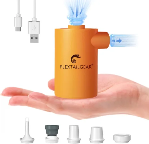 Miniatura 11 de FLEXTAILGEAR MAX Pump 2020 - Bomba de aire portátil con batería de 3600 mAh, bomba de aire recargable por USB, inflado y desinflado rápido
