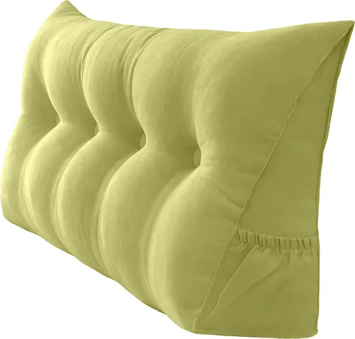 Miniatura 30 de Peachwell Almohada triangular de lectura para reposo en cama, cojín reforzador grande para cabecero, respaldo, almohada de cuña con funda extraíble