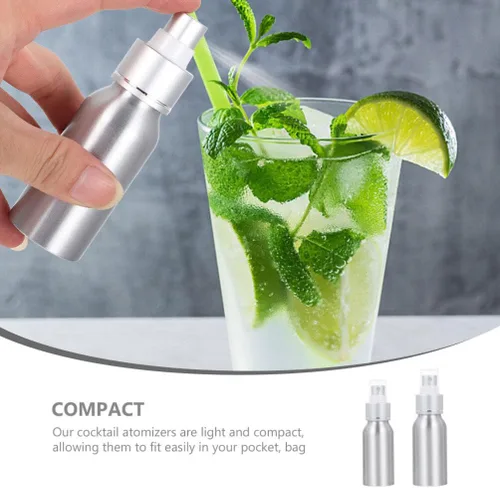 Miniatura 7 de Atomizador de cóctel de 1.5 onzas, botella de spray recargable para amargos, perfume de vino, compacto, ligero, portátil, para el hogar, bar, fiesta