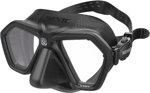 Miniatura 6 de SEAC Eagle, máscara compacta de bajo volumen para apnea y pesca submarina, verde, ajuste regular