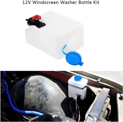 Miniatura 5 de Tanque de lavarropa, botella de lavado de parabrisas, kit de botella universal para lavaparabrisas bomba bomba tanque de botella herramientas