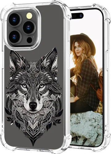 Miniatura 15 de Hungo Funda compatible con iPhone 15 Plus para mujer, diseño floral transparente, lindo, flor azul rosa Rosas Azules