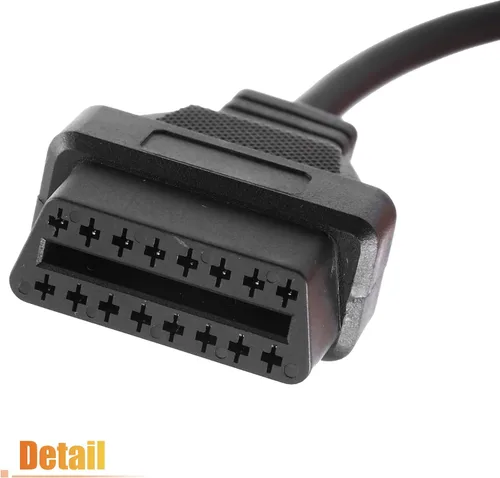 Miniatura 5 de X AUTOHAUX OBD1 22-Pin a OBD2 16-Pin Herramienta de diagnóstico Adaptador Cable conector para Toyota