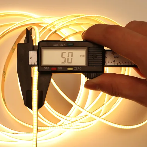 Miniatura 2 de TOPAI Tira de luz LED COB delgada de 12 V, 5mm (0.197 in), 3000 K, blanco cálido, 16.4 pies, brillante, 4000 lm, CRI>90, uniforme sin puntos, 400