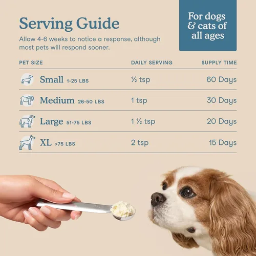 Miniatura 4 de Fera Pets Polvo de colágeno para gatos y perros, 5 tipos de colágeno + UC-II® clínicamente estudiado, suplemento para huesos, intestinos