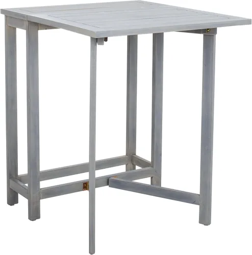 Miniatura 9 de Safavieh Outdoor Collection Gallo Ash Grey Acacia Wood Juego de 3 piezas Balcón Bistro PAT6751C Gris cenizo