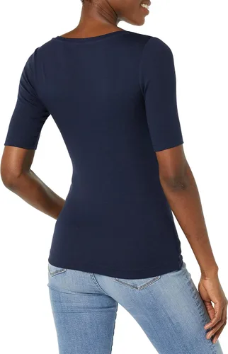 Miniatura 2 de Tienda Essentials - Camiseta de manga corta y cuello cuadrado para mujer