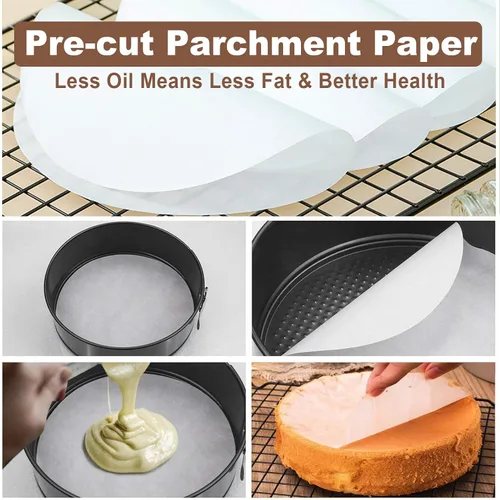 Miniatura 6 de Molde Desmontable de 9 Pulgadas Antiadherente, Molde Desmontable para Cheesecake de 9 Pulgadas con Protector de Silicona, Moldes Desmontables a
