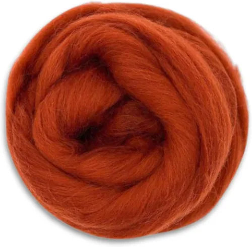 Miniatura 32 de Revolution Fibers Lana Corriedale teñida 8.2 onzas de parte superior de lana peinada de alta calidad 26 micras, 100% lana Corriedale pura