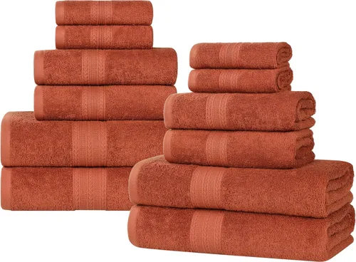 Miniatura 85 de Superior Juego de 6 toallas de mano de algodón ecológico, toallas pequeñas para spa, hotel, baño de invitados, cocina, secado rápido, suave