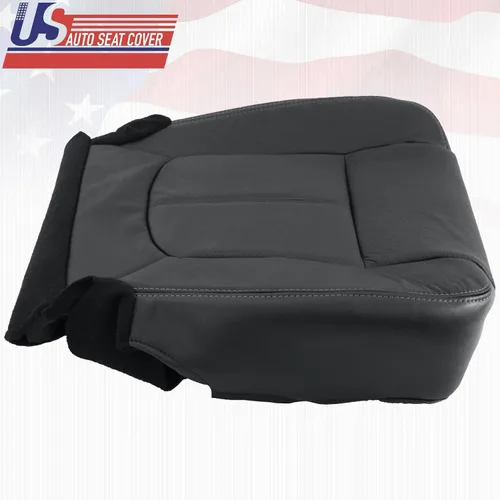 Miniatura 5 de Funda de asiento de piel perforada para Ford F350 Lariat 2011 – 2016, color negro
