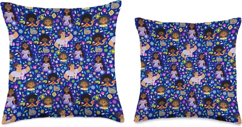 Miniatura 3 de Disney Encanto Mirabel Isabela Luisa Antonio - Almohada estampada, 16 x 16 pulgadas, multicolor