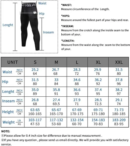 Miniatura 6 de Queerier 3 Pack Men's Compression Pants Athletic Leggings with Pockets Running Baselayer Tights Cycling Workout Pants