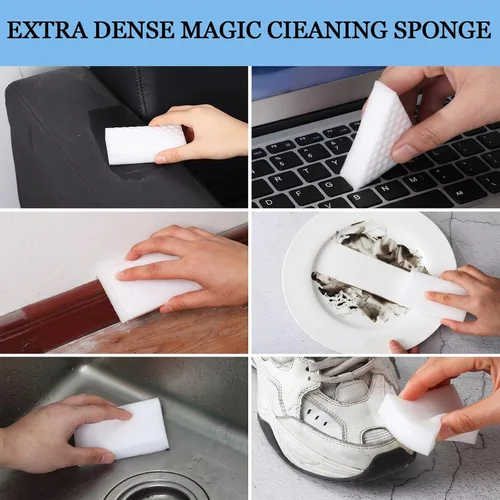 Miniatura 5 de Sosation 400 Pack Magic Sponge Erasers, 2X Density New Nano Material Melamine Sponge Bulk, Strong Durable Magic Sponges Eraser Cleaning Supplies