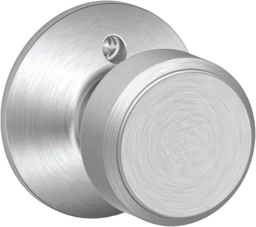 Miniatura 42 de SCHLAGE F51A BWE 622 - Pomo de puerta Bowery, cerradura de entrada con llave, color negro mate Mate negro