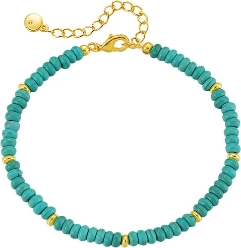 Delicadas pulseras de oro para mujer, chapado en oro 18, ajustable, mal de ojo, mariposa, cuentas, perla, corazón, turquesa, hecha a mano para mujer