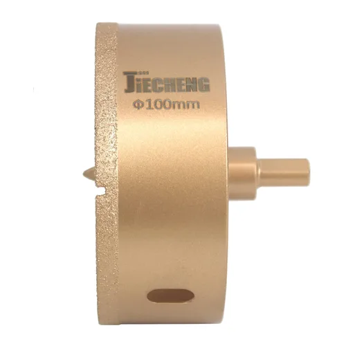 Miniatura 5 de Sierra perforadora de diamante de 4 pulgadas con broca central, broca de núcleo de diamante soldada de 3.937 in para perforación en seco, cerámica