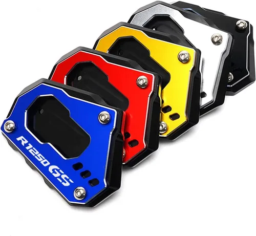 Miniatura 4 de Almohadilla de extensión para soporte lateral de motocicleta, placa para BMW R1200GS R1250GS R 1200 1250 GS ADV 2021 (color : R1250GSADV rojo)