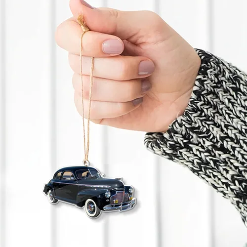 Miniatura 4 de Adorno de Navidad con foto personalizada para cámper, caravana, caravana, viajes, remolques, amantes de los remolques, 3.5 x 3.5 pulgadas