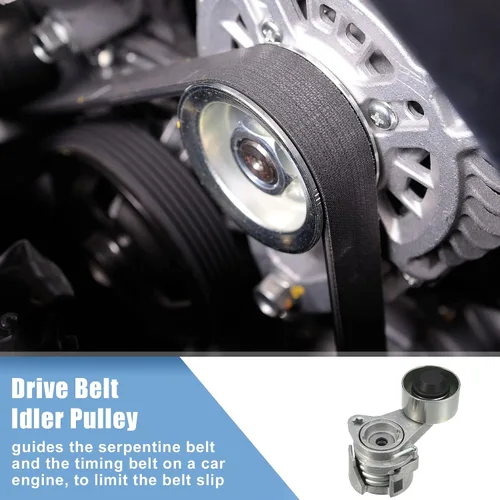 Miniatura 3 de X AUTOHAUX Conjunto tensor de correa con polea para BMW 740i 740Li 2009-2012, para BMW X6 2007-2010 Transmisión automática Reemplazar